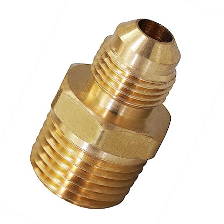 5/8 Flare X 3/4 MIP Reducing Adapter Pipe Fitting; Brass